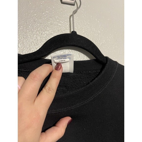 Vintage Hard Rock Cafe Dallas Black Crewneck Sweater Large USA - Picture 5 of 6